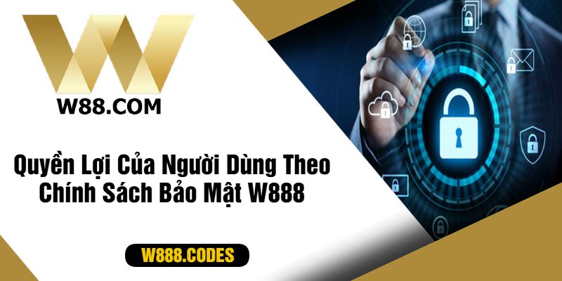 Quyền Lợi Của Người Dùng Theo Chính Sách Bảo Mật W888